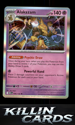 Alakazam 056/132 Pokemon Rare ME01: Mega Evolution Card NM