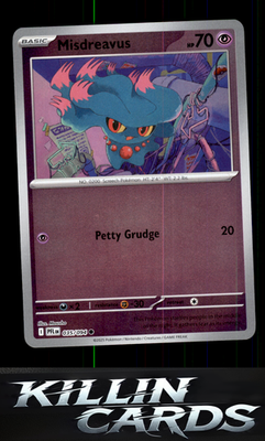 Reverse Holofoil Misdreavus 035/094 Pokemon Common ME02: Phantasmal Flames Card