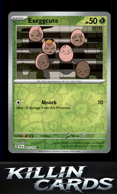 Reverse Holofoil Exeggcute - 002/191 002/191 Pokemon Common SV08: Surging Sparks