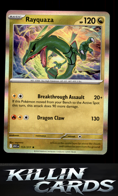Rayquaza 153/217 Pokemon Rare ME: Ascended Heroes Card NM
