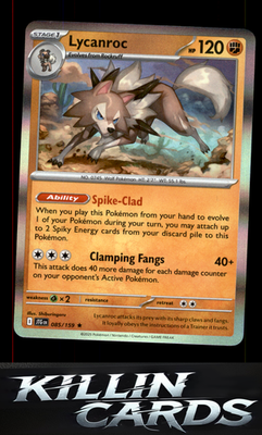 Lycanroc - 085/159 085/159 Pokemon Rare SV09: Journey Together Card NM