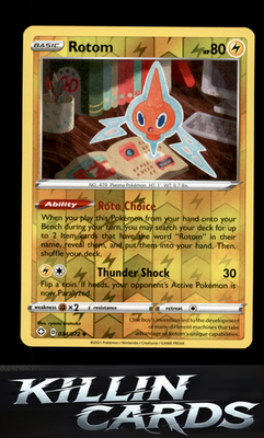 Reverse Holofoil Rotom 034/072 Pokemon Uncommon Shining Fates Card NM