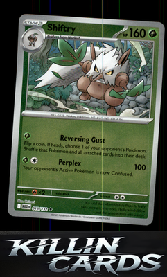 Reverse Holofoil Shiftry 015/132 Pokemon Uncommon ME01: Mega Evolution Card NM
