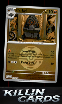 Reverse Holofoil Carkol (Dusk Ball) 119/217 Pokemon Common ME: Ascended Heroes C