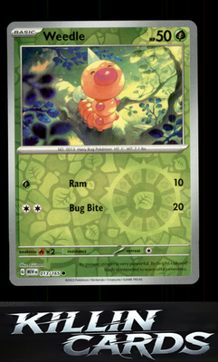Weedle 013/165 Pokemon Common SV: Scarlet & Violet 151 Card NM