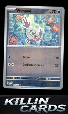 Reverse Holofoil Wimpod 025/086 Pokemon Common ME04: Chaos Rising Card NM