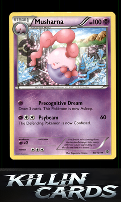 Musharna 40/101 Pokemon Uncommon Plasma Blast Card NM