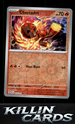 Reverse Holofoil Charcadet - 014/091 014/091 Pokemon Common SV: Paldean Fates Ca