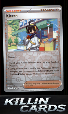 Reverse Holofoil Kieran - 154/167 154/167 Pokemon Uncommon SV06: Twilight Masque
