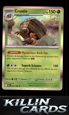 Crustle - 012/182 012/182 Pokemon Rare SV10: Destined Rivals Card NM