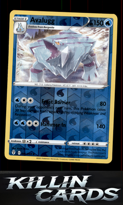 Reverse Holofoil Avalugg 045/203 Pokemon Uncommon SWSH07: Evolving Skies Card NM