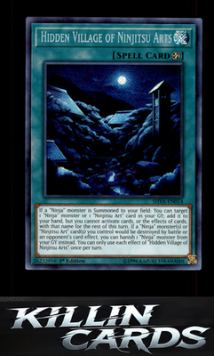 1st Edition Hidden Village of Ninjitsu Arts SHVA-EN014 YuGiOh Secret Rare Shadow