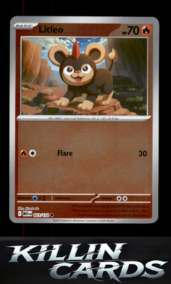 Reverse Holofoil Litleo - 023/132 023/132 Pokemon Common ME01: Mega Evolution Ca