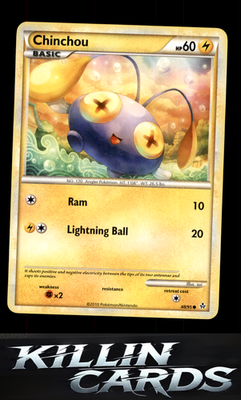 Chinchou 48/95 Pokemon Common Unleashed Card LP