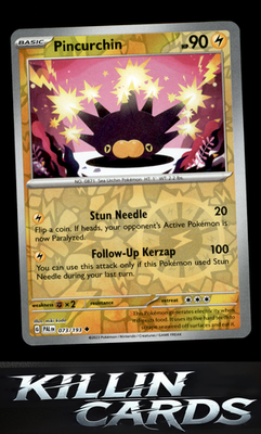 Reverse Holofoil Pincurchin - 073/193 073/193 Pokemon Uncommon SV02: Paldea Evol