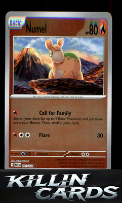 Reverse Holofoil Numel 021/132 Pokemon Common ME01: Mega Evolution Card NM