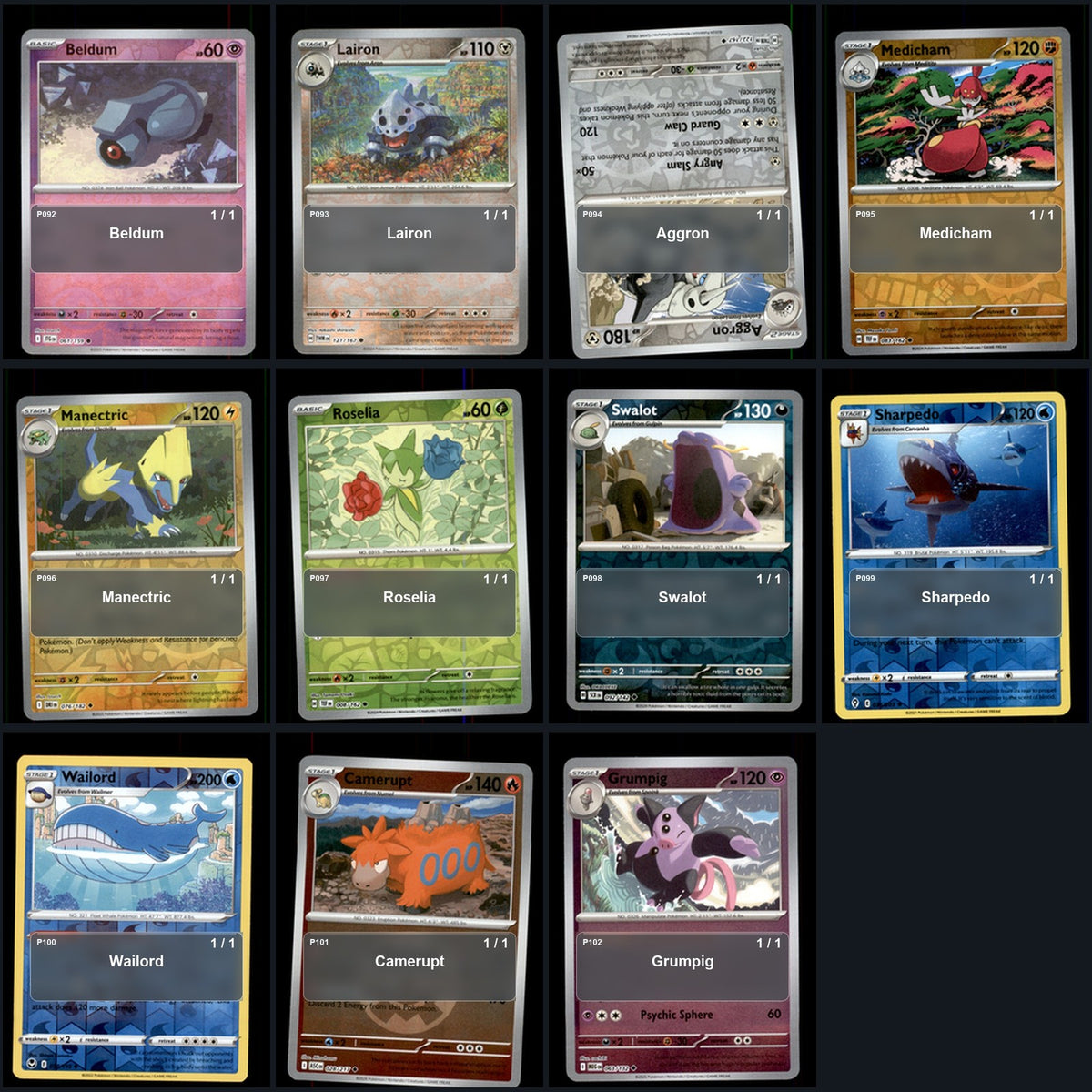 Pokemon TCG Generation 3 Pokemon Pokedex Set 132 Cards Collection