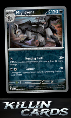 Reverse Holofoil Mightyena 114/167 Pokemon Uncommon SV06: Twilight Masquerade Ca