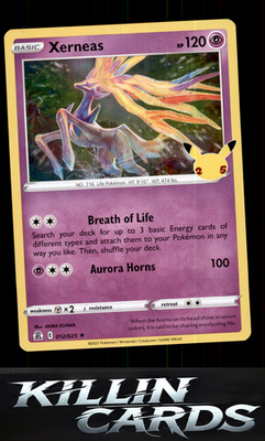 Xerneas 012/025 Pokemon Holo Rare Celebrations Card NM