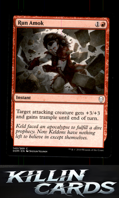 Run Amok 140 Magic C Dominaria Card NM