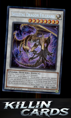 1st Edition Skeletal Dragon Felgrand MP23-EN084 YuGiOh Prismatic Secret Rare 25t