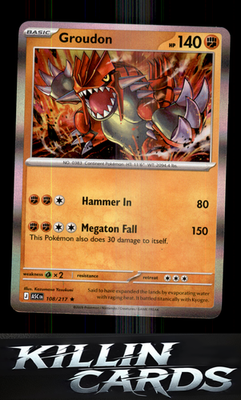 Groudon 108/217 Pokemon Rare ME: Ascended Heroes Card NM