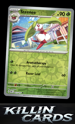 Reverse Holofoil Steenee 017/197 Pokemon Common SV03: Obsidian Flames Card NM