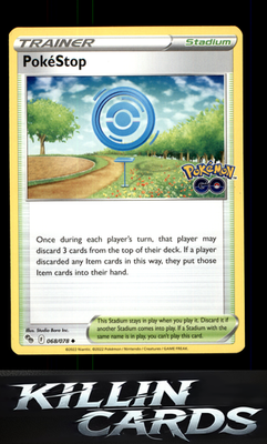 PokeStop 068/078 Pokemon Uncommon Pokemon GO Card NM