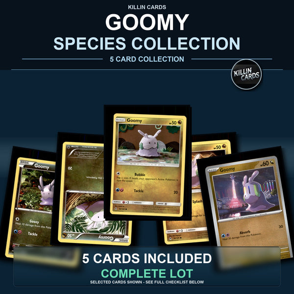 Pokemon TCG Goomy Species Collection 5 Different Cards
