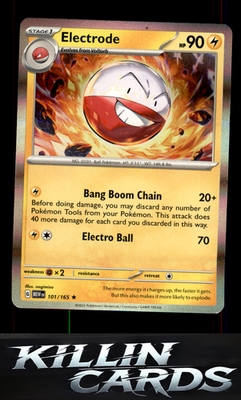 Electrode 101/165 Pokemon Rare SV: Scarlet & Violet 151 Card NM