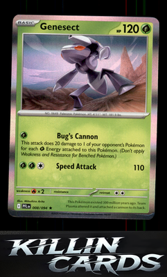 Genesect 008/094 Pokemon Rare ME02: Phantasmal Flames Card NM