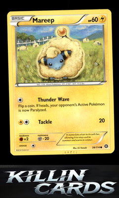 Mareep 38/114 Pokemon Common XY - Steam Siege Card LP