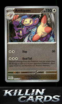 Reverse Holofoil Ambipom - 079/094 079/094 Pokemon Rare ME02: Phantasmal Flames
