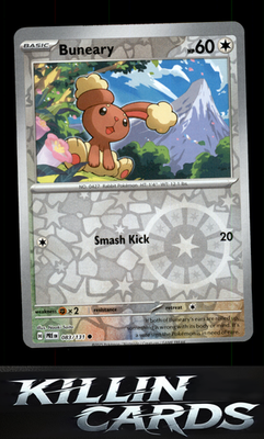 Reverse Holofoil Buneary 083/131 Pokemon Common SV: Prismatic Evolutions Card NM