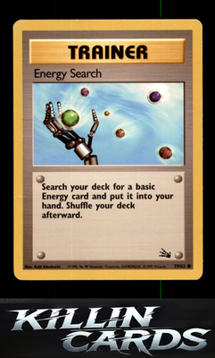 Energy Search 59/62 Pokemon Common Fossil Card LP