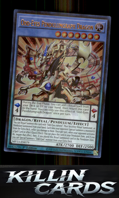 1st Edition Odd-Eyes Pendulumgraph Dragon MP23-EN079 YuGiOh Ultra Rare 25th Anni