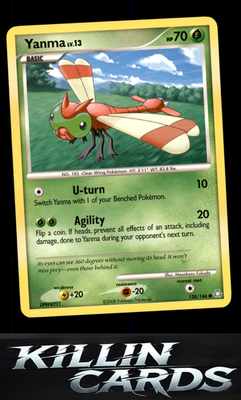 Yanma 128/146 Pokemon Common Legends Awakened Card LP