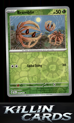 Reverse Holofoil Bramblin 020/162 Pokemon Common SV05: Temporal Forces Card NM