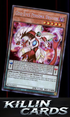 1st Edition Odd-Eyes Persona Dragon BLCR-EN074 YuGiOh Secret Rare Battles of Leg