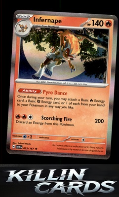 Infernape - 033/167 033/167 Pokemon Rare SV06: Twilight Masquerade Card NM