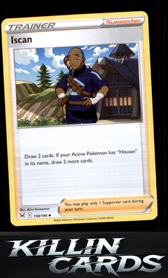 Iscan 158/196 Pokemon Uncommon SWSH11: Lost Origin Card NM