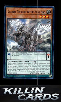 1st Edition Zefraxi, Treasure of the Yang Zing MGED-EN071 YuGiOh Rare Maximum Go
