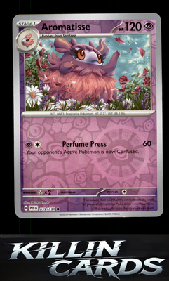 Reverse Holofoil Aromatisse 039/131 Pokemon Common SV: Prismatic Evolutions Card