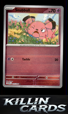 Reverse Holofoil Snubbull 037/094 Pokemon Common ME02: Phantasmal Flames Card NM