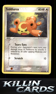 Teddiursa 77/115 Pokemon Common Unseen Forces Card LP