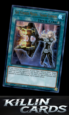 1st Edition Sky Striker Mecha - Shark Cannon MAMA-EN011 YuGiOh Ultra Rare Magnif