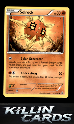 Solrock 83/160 Pokemon Common XY - Primal Clash Card NM