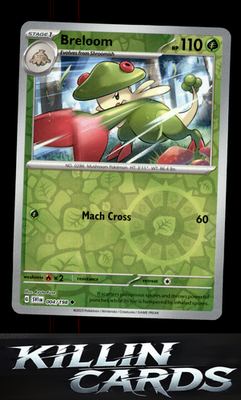 Reverse Holofoil Breloom 004/198 Pokemon Uncommon SV01: Scarlet & Violet Base Se