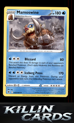 Mamoswine 033/189 Pokemon Rare SWSH10: Astral Radiance Card NM
