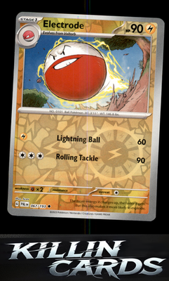 Reverse Holofoil Electrode 067/193 Pokemon Uncommon SV02: Paldea Evolved Card NM